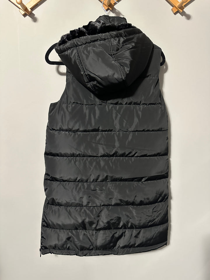 SAMPLE  | LONG| Puffer Hooded Vest |  SMALL