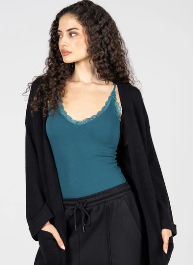 C'est Moi Bamboo Lace Trim Cami | One Size