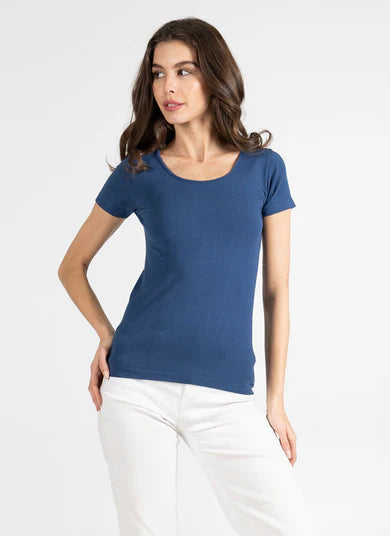 C'est Moi Bamboo Short Sleeve Scoop Neck | One Size