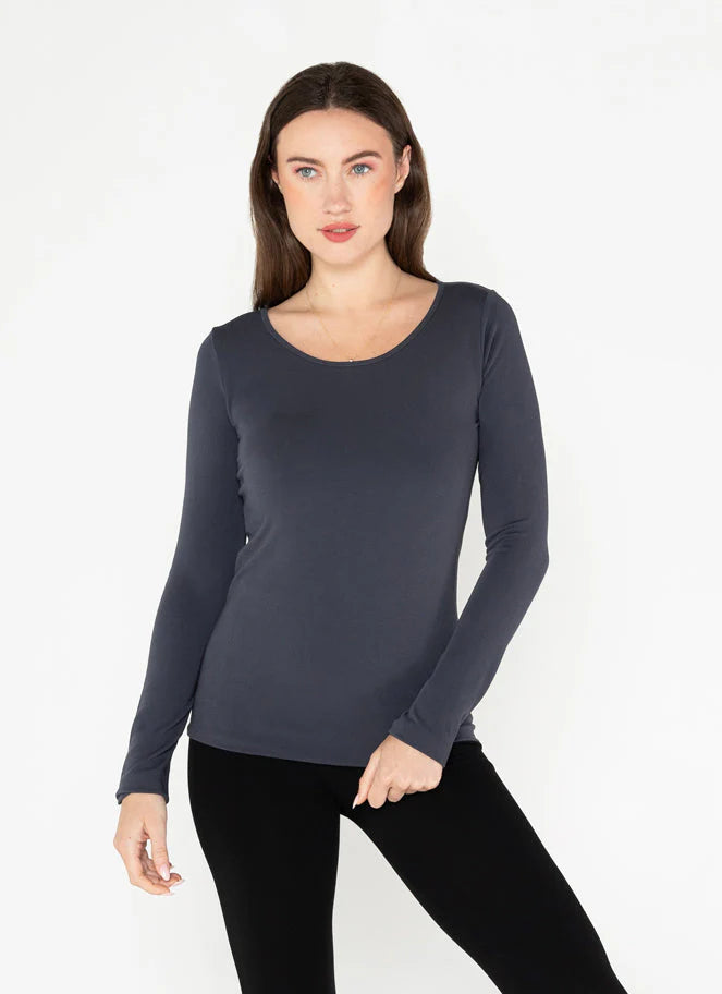 C'est Moi Bamboo Long Sleeve Scoop Neck | One Size