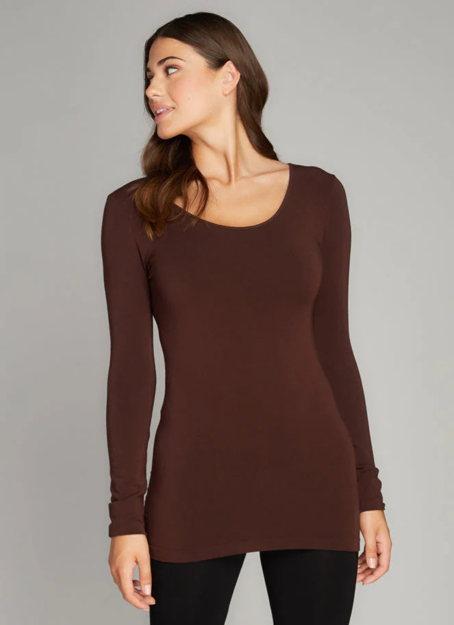 C'est Moi Bamboo Long Sleeve Scoop Neck | One Size