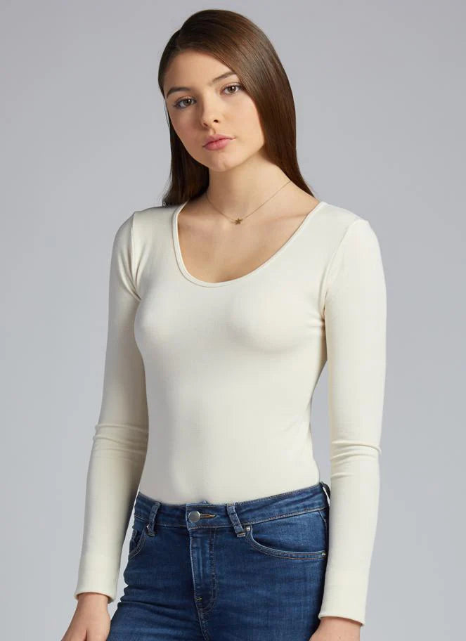 C'est Moi Bamboo Long Sleeve Scoop Neck | One Size