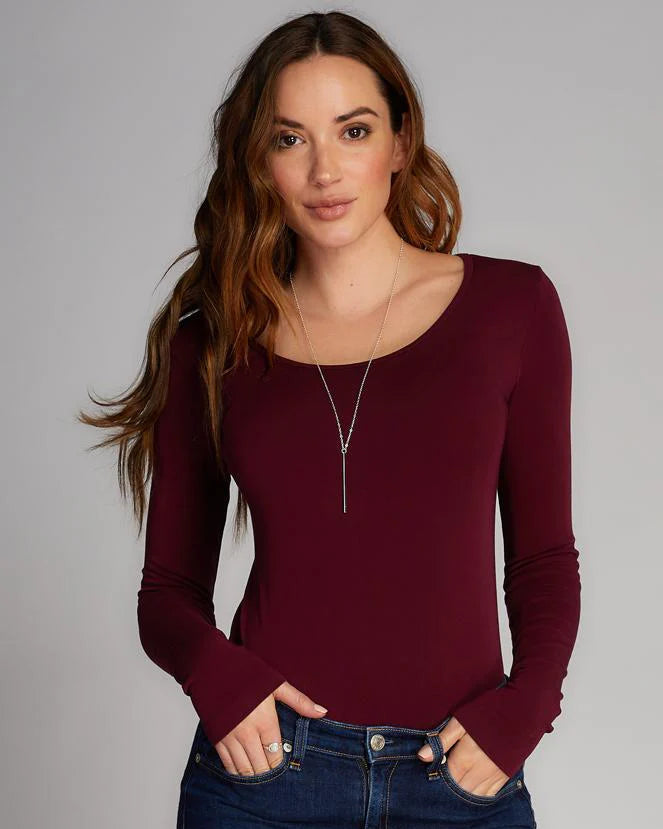 C'est Moi Bamboo Long Sleeve Scoop Neck | One Size