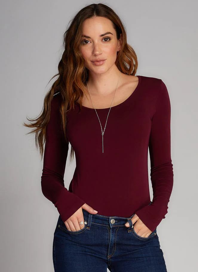 C'est Moi Bamboo Long Sleeve Scoop Neck | One Size