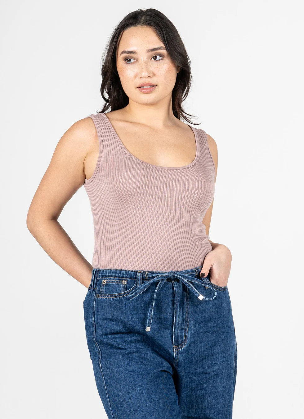 C'est Moi Seamless Rib Tank | One Size