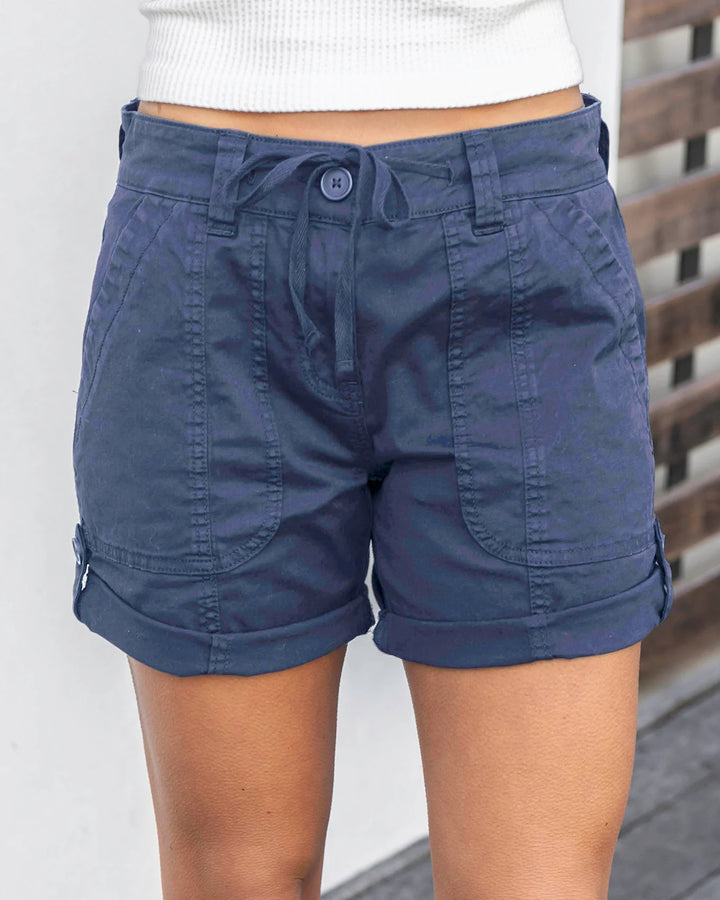 Grace and Lace | Cargo Shorts | Soft Navy