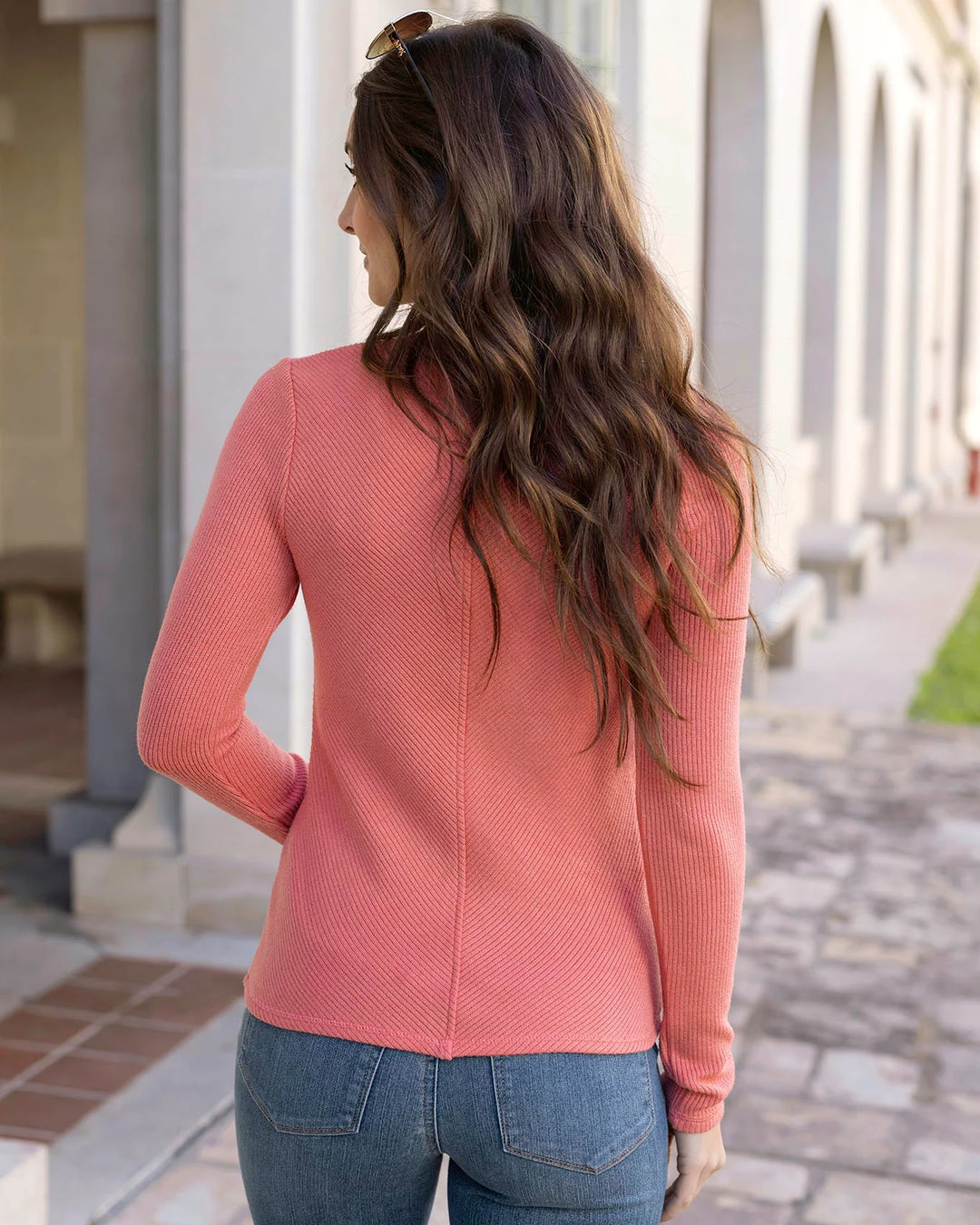 Grace and Lace | Chic Spring Ribbed Sweater