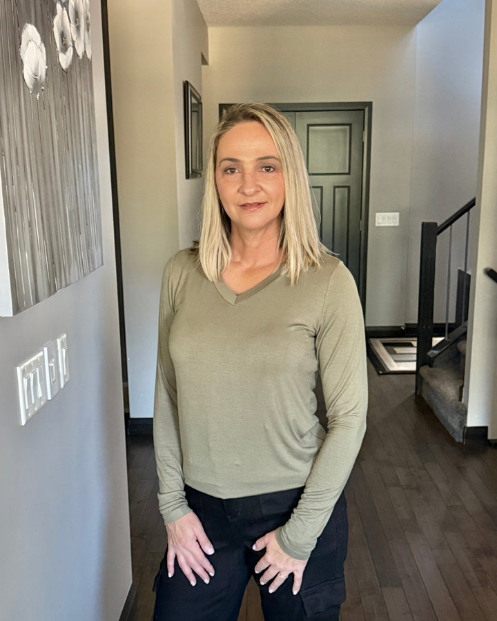 Michelle Mae | Larissa Long Sleeve | Olive