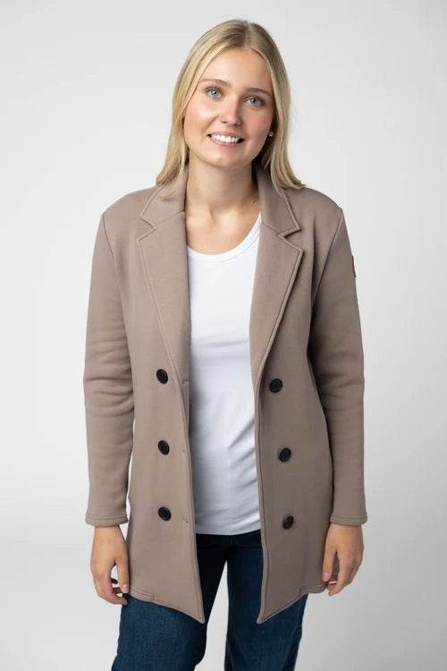 PREORDER  Michelle Mae | Scarlett Sweater Jacket | Mocha - ETA MID SEP