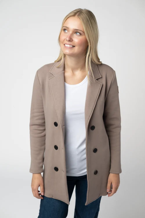 PREORDER  Michelle Mae | Scarlett Sweater Jacket | Mocha - ETA MID SEP