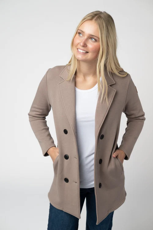 PREORDER  Michelle Mae | Scarlett Sweater Jacket | Mocha - ETA MID SEP