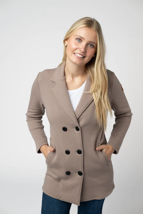 PREORDER  Michelle Mae | Scarlett Sweater Jacket | Mocha - ETA MID SEP