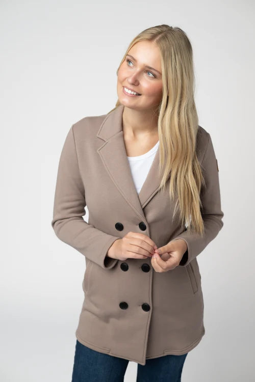 PREORDER  Michelle Mae | Scarlett Sweater Jacket | Mocha - ETA MID SEP