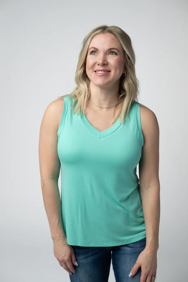 Michelle Mae | Noelle Tank | Turquoise