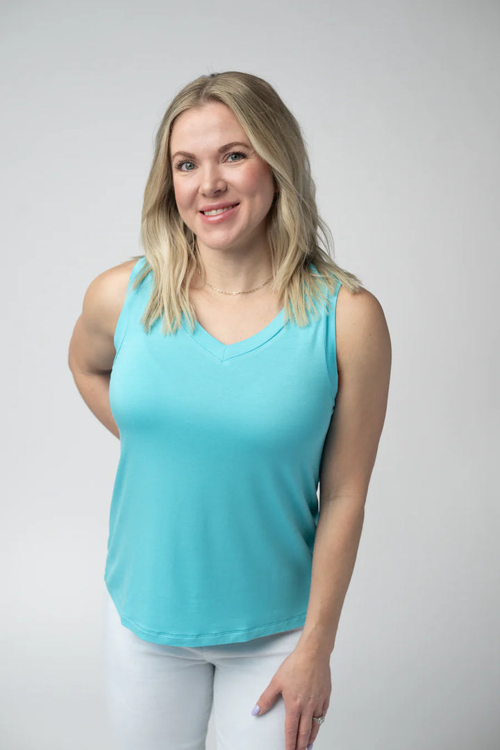 Michelle Mae | Noelle Tank | Aqua