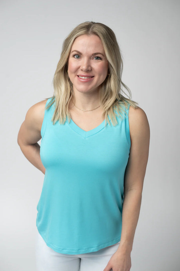 Michelle Mae | Noelle Tank | Aqua