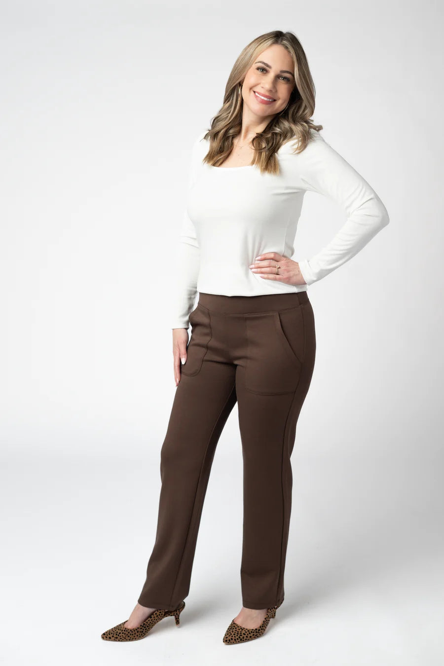 PREORDER  Michelle Mae | Luxe Ankle Bottoms | Brown