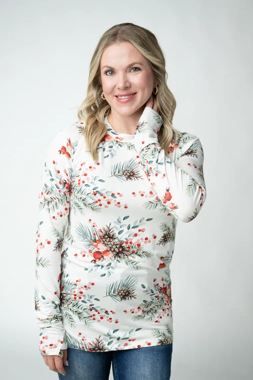 PREORDER  Michelle Mae | Blair Long Sleeve Top | Pineberry