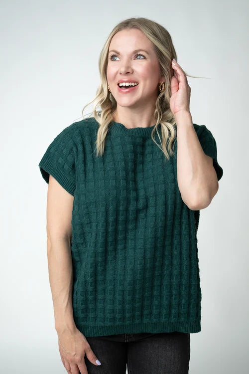 PREORDER  Michelle Mae | Kelly Knitted Top | Evergreen