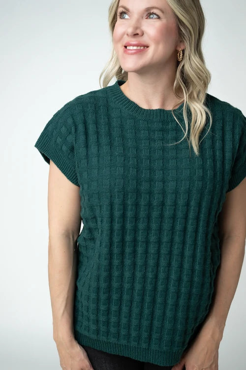 PREORDER  Michelle Mae | Kelly Knitted Top | Evergreen