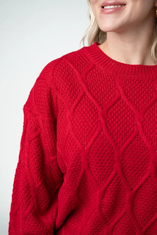 PREORDER  Michelle Mae | Carson Pullover | Red