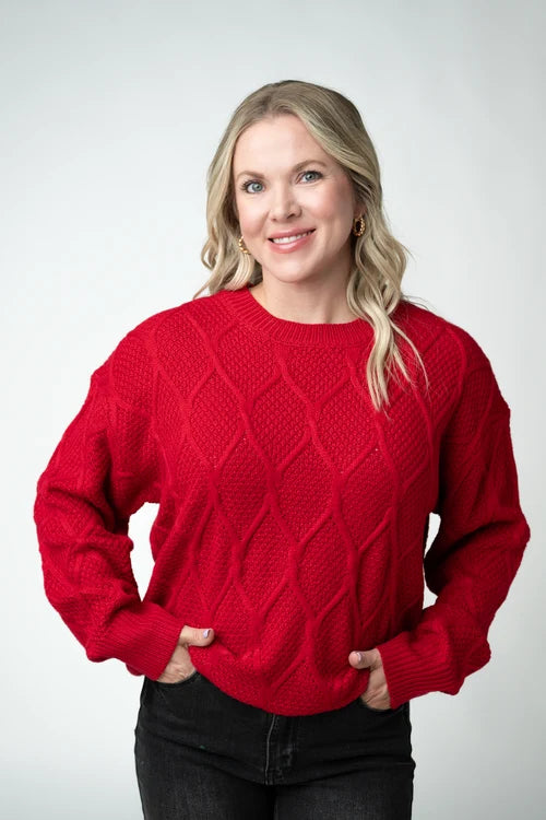 PREORDER  Michelle Mae | Carson Pullover | Red
