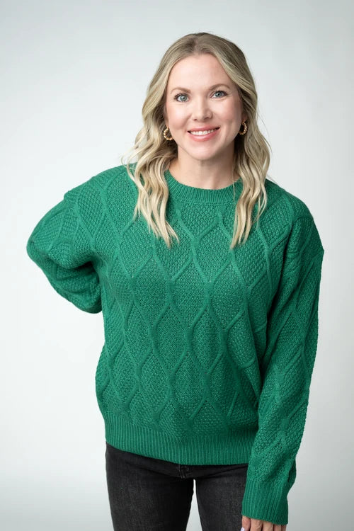 PREORDER  Michelle Mae | Carson Pullover | Forest Green