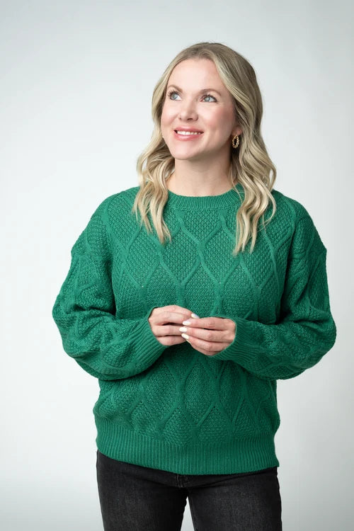 PREORDER  Michelle Mae | Carson Pullover | Forest Green