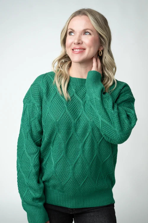 PREORDER  Michelle Mae | Carson Pullover | Forest Green