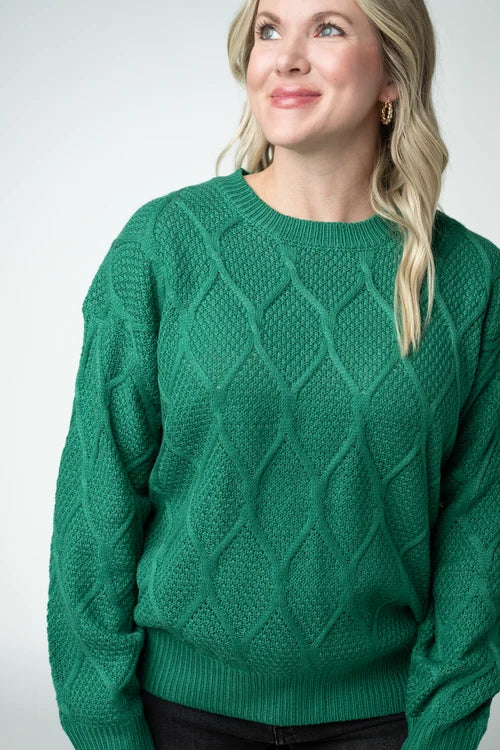 PREORDER  Michelle Mae | Carson Pullover | Forest Green