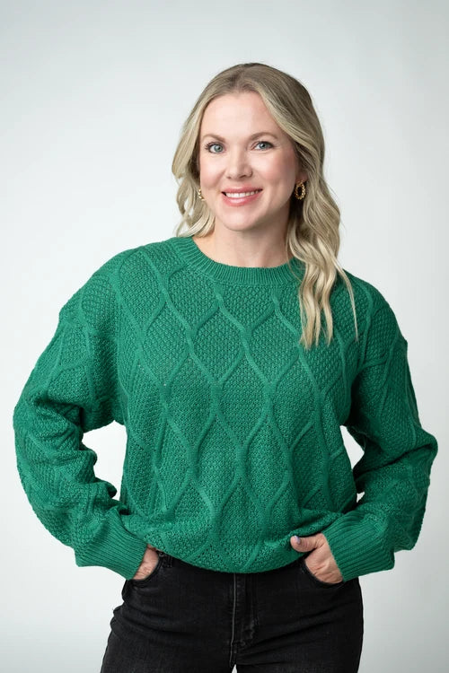 PREORDER  Michelle Mae | Carson Pullover | Forest Green