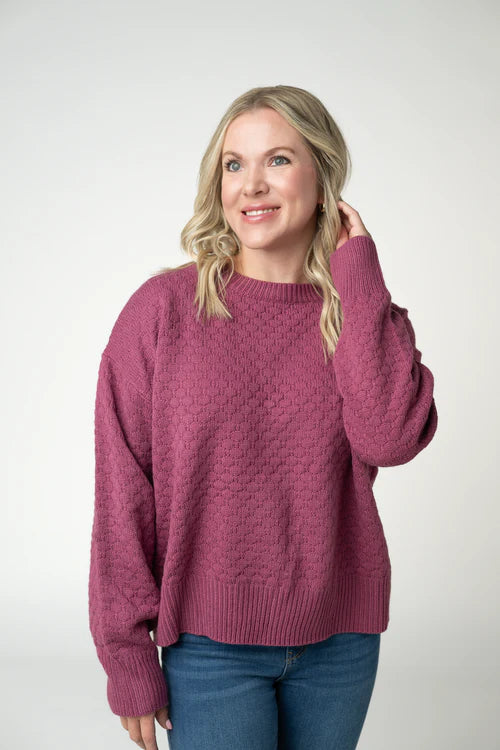 PREORDER  Michelle Mae | Gianna Pullover | Raspberry