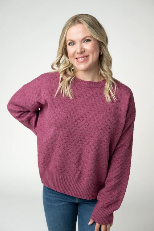 PREORDER  Michelle Mae | Gianna Pullover | Raspberry
