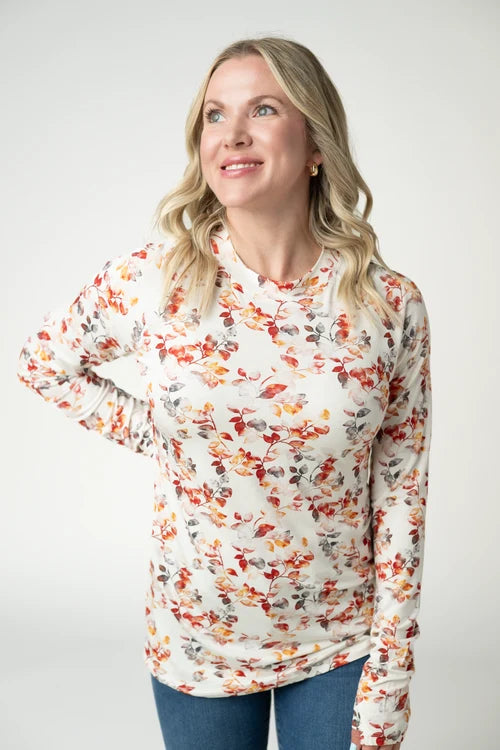 PREORDER  Michelle Mae | Blair Long Sleeve Top | Autumn Watercolour