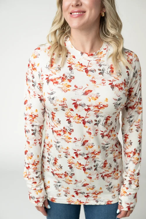 PREORDER  Michelle Mae | Blair Long Sleeve Top | Autumn Watercolour