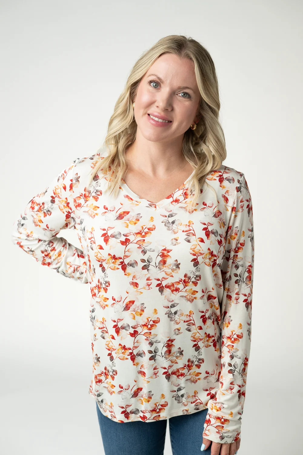 PREORDER  Michelle Mae | Larissa Long Sleeve | Autumn Watercolour