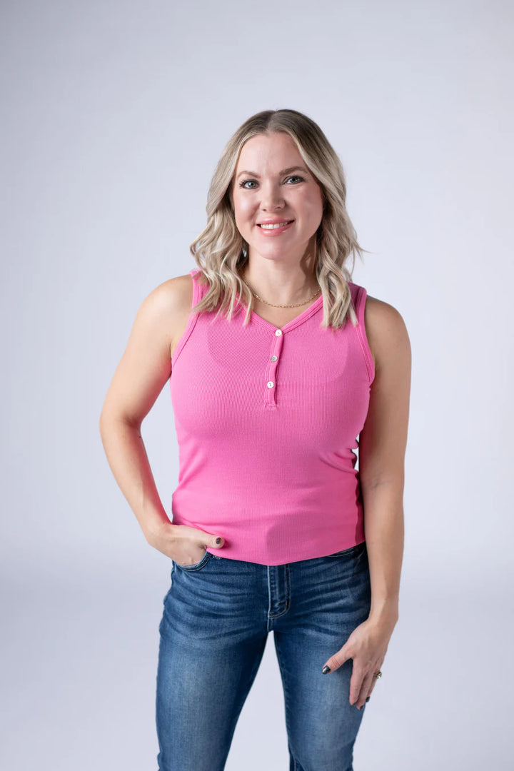 Michelle Mae | Addison Tank | Pink