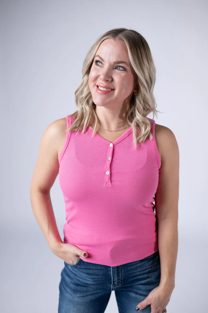 Michelle Mae | Addison Tank | Pink
