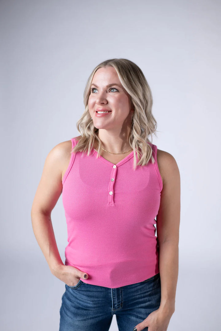 Michelle Mae | Addison Tank | Pink