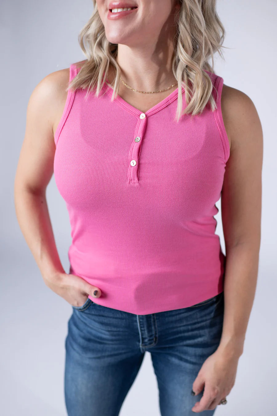 Michelle Mae | Addison Tank | Pink