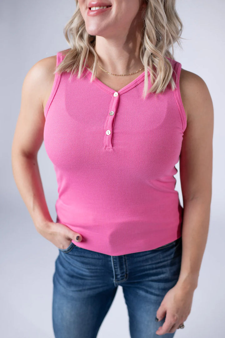 Michelle Mae | Addison Tank | Pink
