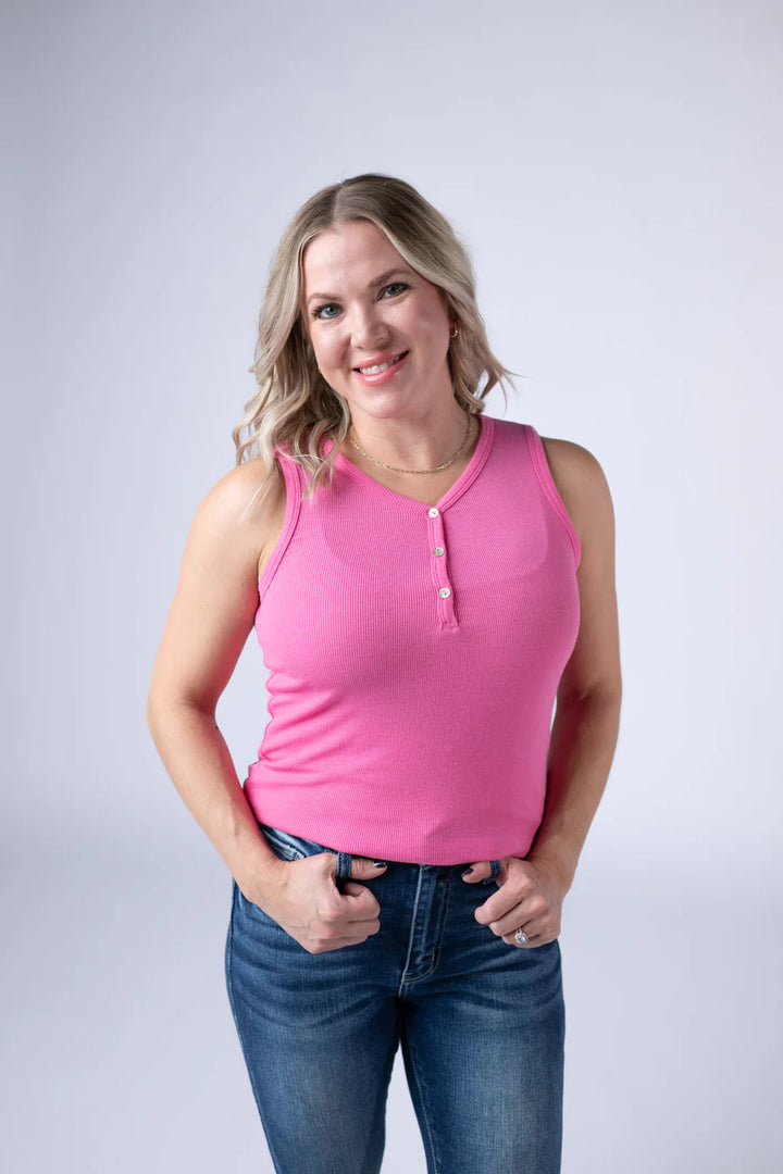 Michelle Mae | Addison Tank | Pink