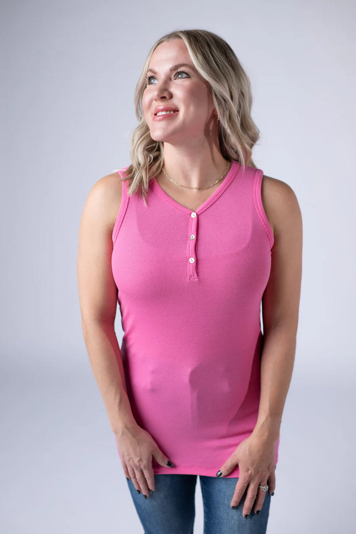 Michelle Mae | Addison Tank | Pink
