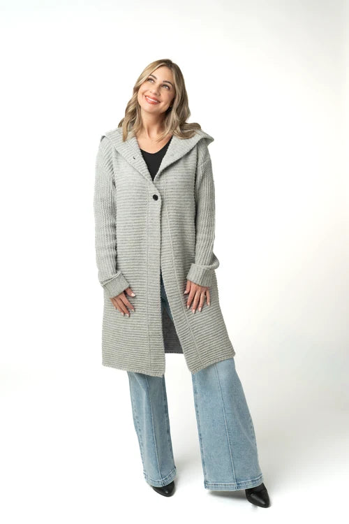 PREORDER  Michelle Mae | Lilian Long Hooded Cardigan - ETA MID AUG