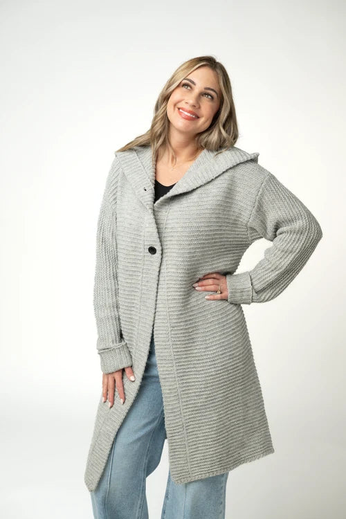 PREORDER  Michelle Mae | Lilian Long Hooded Cardigan - ETA MID AUG