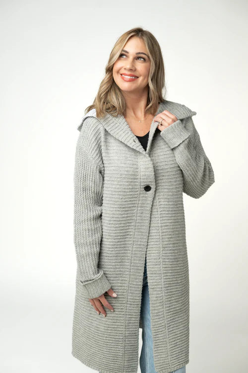 PREORDER  Michelle Mae | Lilian Long Hooded Cardigan - ETA MID AUG