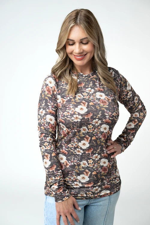 PREORDER  Michelle Mae | Blair Long Sleeve Top | Blushwood Floral