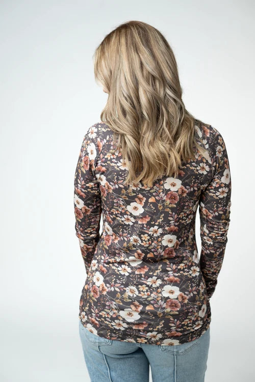 PREORDER  Michelle Mae | Blair Long Sleeve Top | Blushwood Floral
