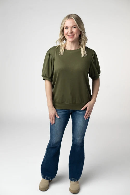 PREORDER  Michelle Mae | Katie Cozy Top | Olive