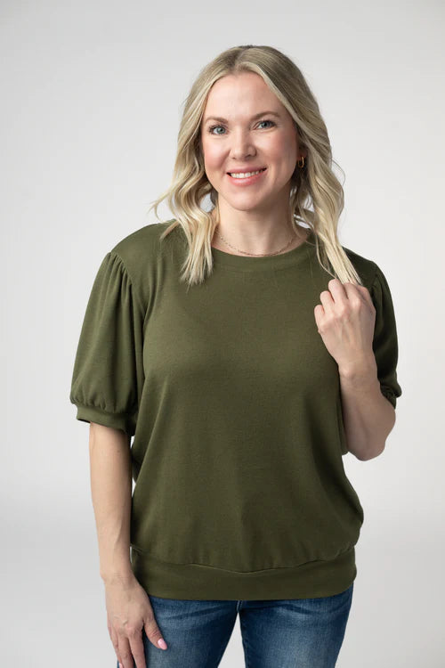 PREORDER  Michelle Mae | Katie Cozy Top | Olive
